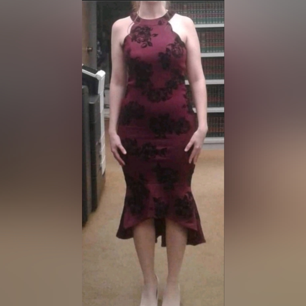 Burgundy Cocktail Dress